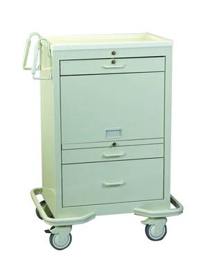 Steel Medication Cart Cassette and Bins