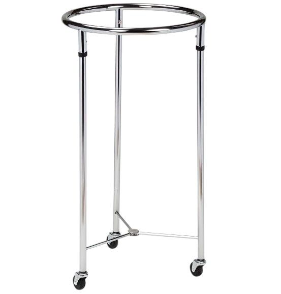 Steel Round Linen Hamper wo Lid 18in