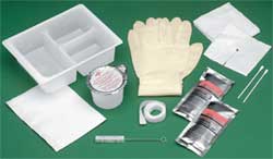 Sterile Tracheostomy Clean & Care Tray with Peroxide and Saline