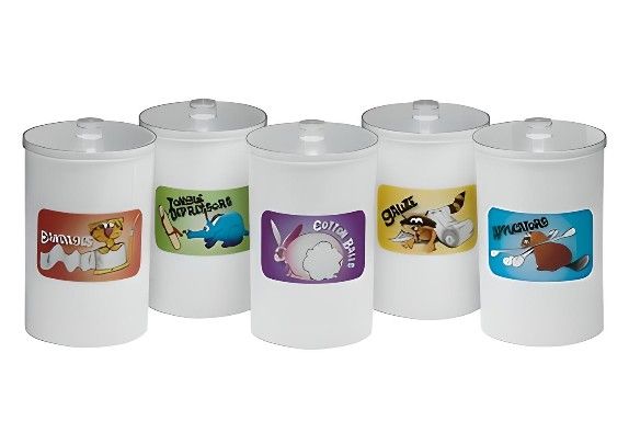 Sundry Jars Opaque Animal Pals set of 5