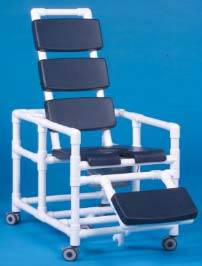 Super Deluxe Reclining Shower Chair Commode