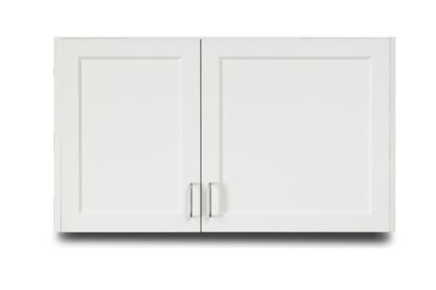 Designer Wood Grain 42in Wall Cabinet with 2 Doors
