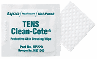 TENS Clean-Cote - Protective Skin Dressing Wipe