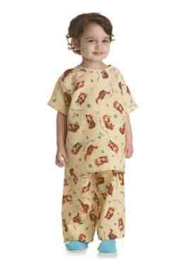 Tired Tiger Pediatric Gowns Small