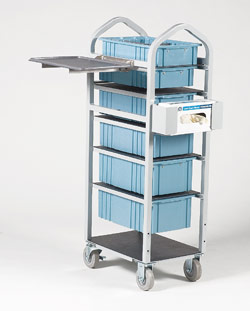 Tough Light Weight 6 drawer Flip Tray Glove Box Holder Supply Cart