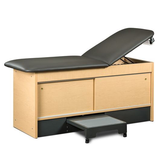 Treatment Table w/ Storage Integrate Stool, 2 Sliding Doors 27in