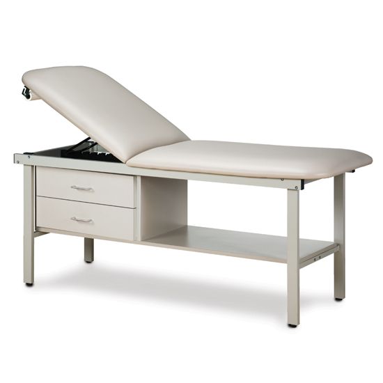 Steel Frame Adjustable Treatment Table 2 Drawers 27in W