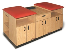 2-Seat Taping Station w/ Hamper