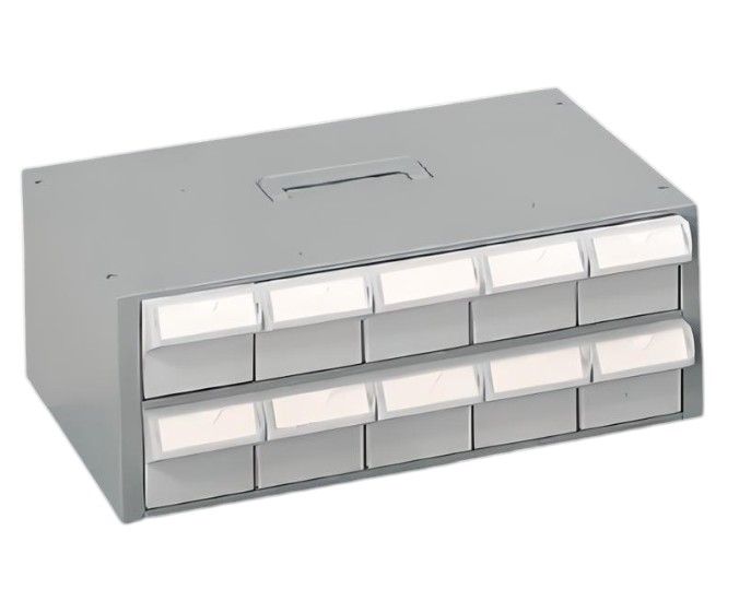 Two Tier Cassette w/ 10 - 3in Wide Bins