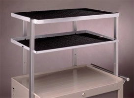 Two-tier Shelving Unit for Aluminum Cart