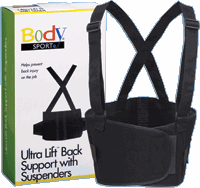 Ultra Lift Back Support w/ Suspenders, 2X-Large