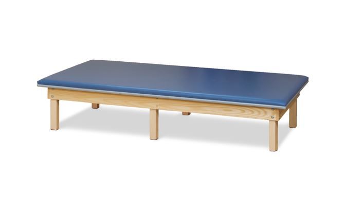 Upholstered Mat Platform 18in High, Natural Hardwood