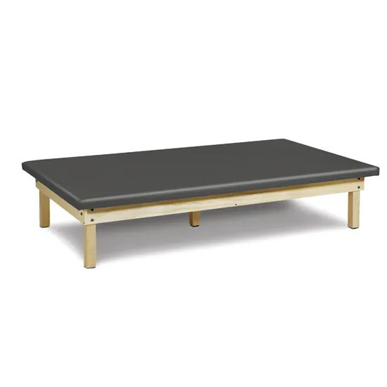 Upholstered Mat Platform 21in High Model Natural Hardwood