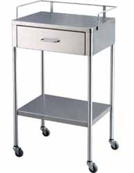 Stainless Steel Utility Table w/ 1 Drawer & 1 Shelf