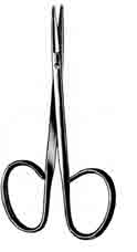 Utlity Scissors Ribbon Type Blunt Tips Curved 4.1in Blades