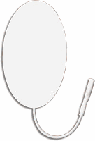 ValuTrode White Fabric Top Electrode - 1.5in x 2.5in, Oval