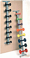 Vinyl Coated Cast Iron Dumbbells - 10 lb