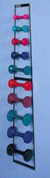 Wall Dumbbell Rack Dumbbells