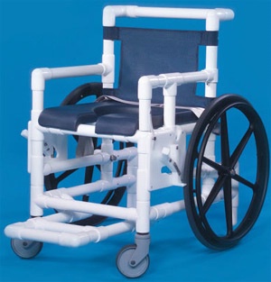 Water-Resistant PVC Shower Chair Padded Seat