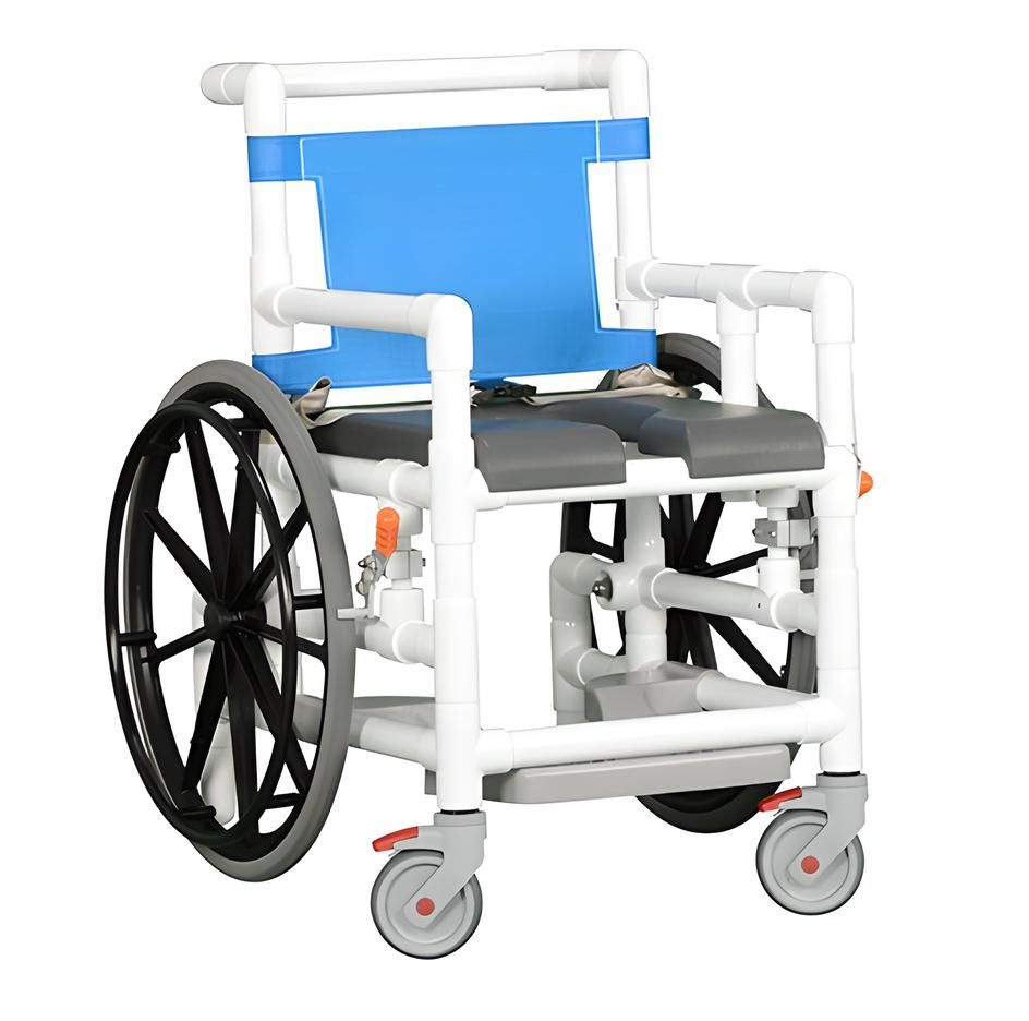 Shower Wheelchair wSoft Seat 300 lb. Capacity