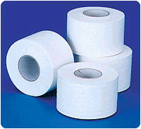 White Cloth Adhesive Medical Tape - 1in x 10 yds