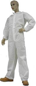 White Liquid-Proof Coveralls