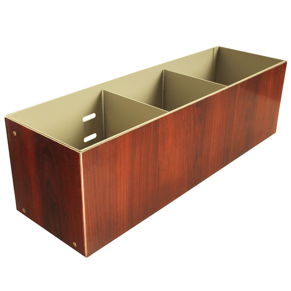 Wood Vinyl Medical Cart Cup and Straw Holder Direct Mount			