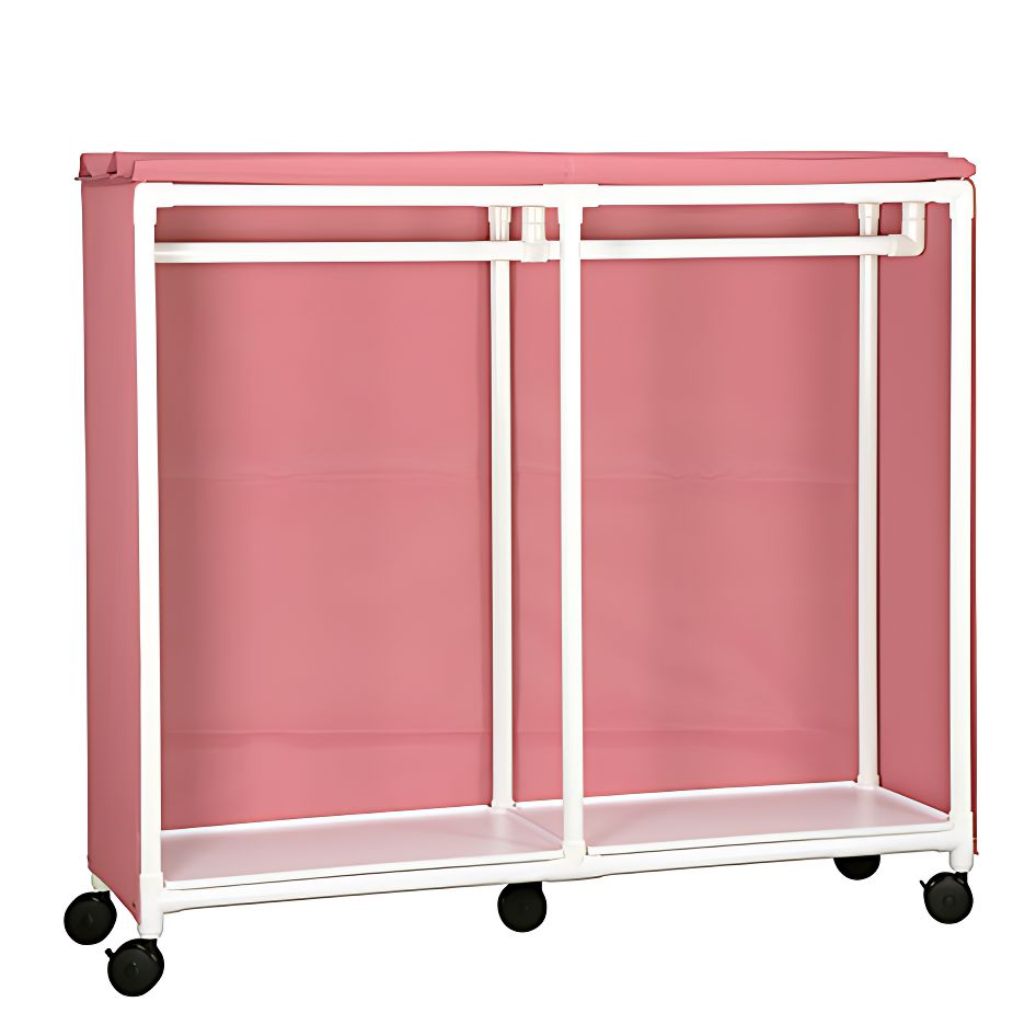 X-Large Garment Rack 2 Hanging Bars  10 Dividers