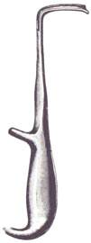 Young Prostractic  Retractor, Lateral, 7/16in x 2-1/2in, 8-3/4in