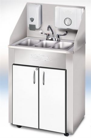 Premium Stainless Steel Triple Basin Portable Sink