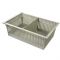 8in MedStor Max Plastic Bin Tray w/ 1 Short Divider