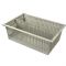 8in MedStor Max Plastic Bin Tray w/ 1 Long Divider