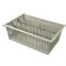 8in MedStor Max Plastic Bin Tray w/ 2 Long Dividers