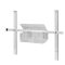 Small Clear Plastic 3 Compartment Organizer Cart Accessory