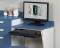 Computer Station Wall Mount Desk w/ One Leg